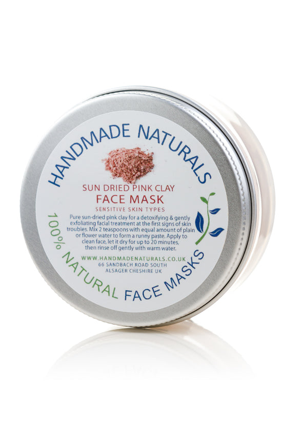 Pure Sundried PINK CLAY for a detoxifying & exfoliating face mask (Sensitive Skin)