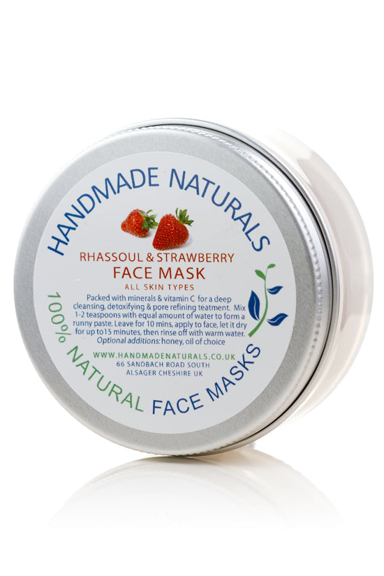 RHASSOUL STRAWBERRY FACE MASK Deep Cleansing Pore Refining Treatment All Skin Types NATURAL BEAUTY AWARDS 2015 WINNER