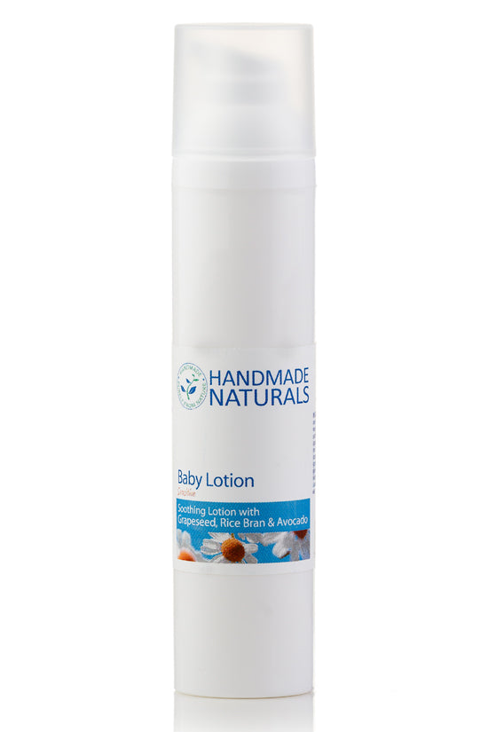 Soothing BABY LOTION with Grapeseed, Rice Bran & Avocado Oils, SENSITIVE (Unscented) - 100 ML