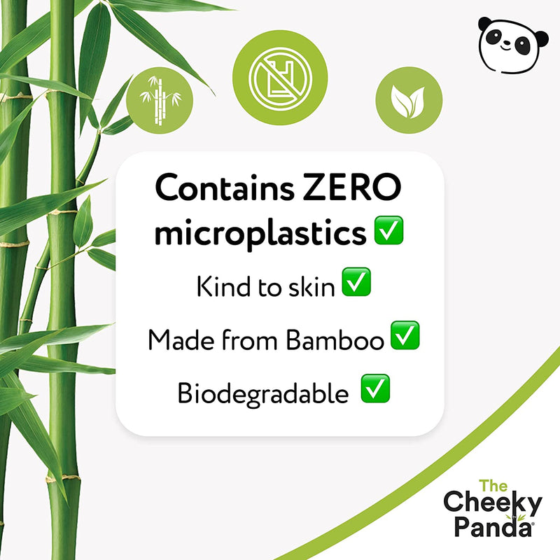 Biodegradable & Sustainable BAMBOO FACIAL WIPES by Cheeky Panda - pack 25 - ROSE