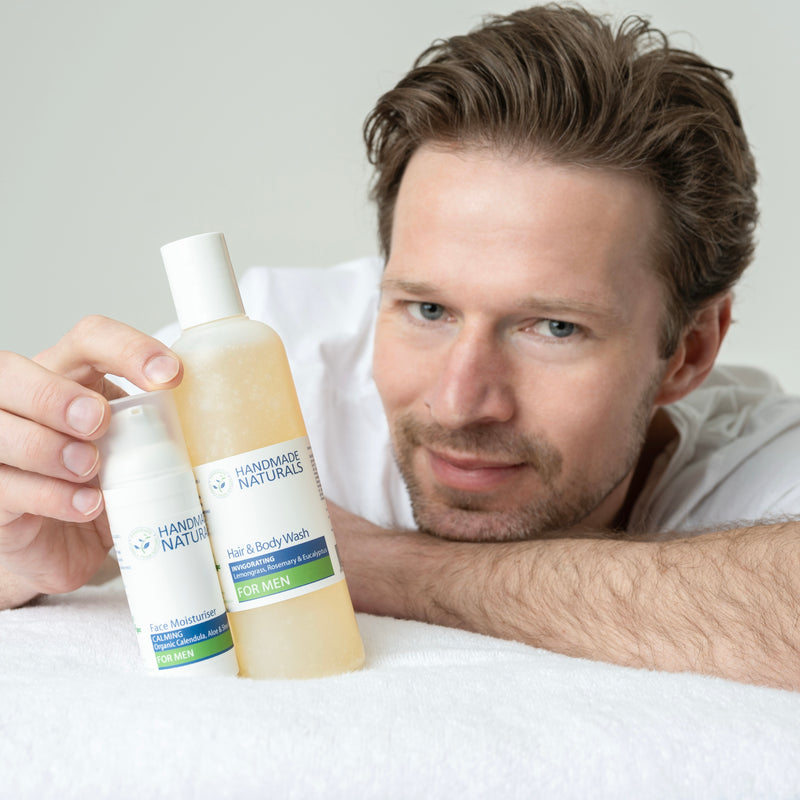 *Invigorating* HAIR & BODY WASH FOR MEN with Lemongrass & Eucalyptus - SLS & Parabens FREE