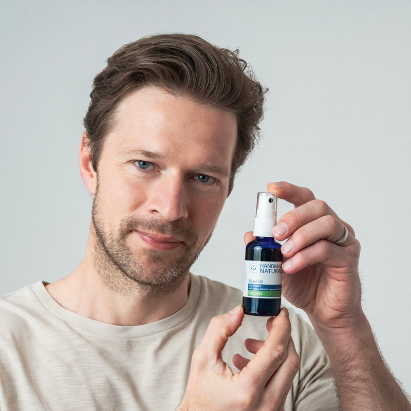 Natural conditioning BEARD OIL with Organic ARGAN, CAMELLIA & KAHAI, 50 ml (PLATINUM AWARDS 2022 WINNER)