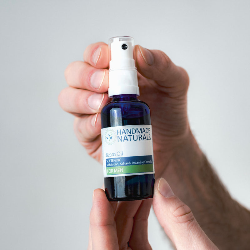 Natural conditioning BEARD OIL with Organic ARGAN, CAMELLIA & KAHAI, 50 ml (PLATINUM AWARDS 2022 WINNER)