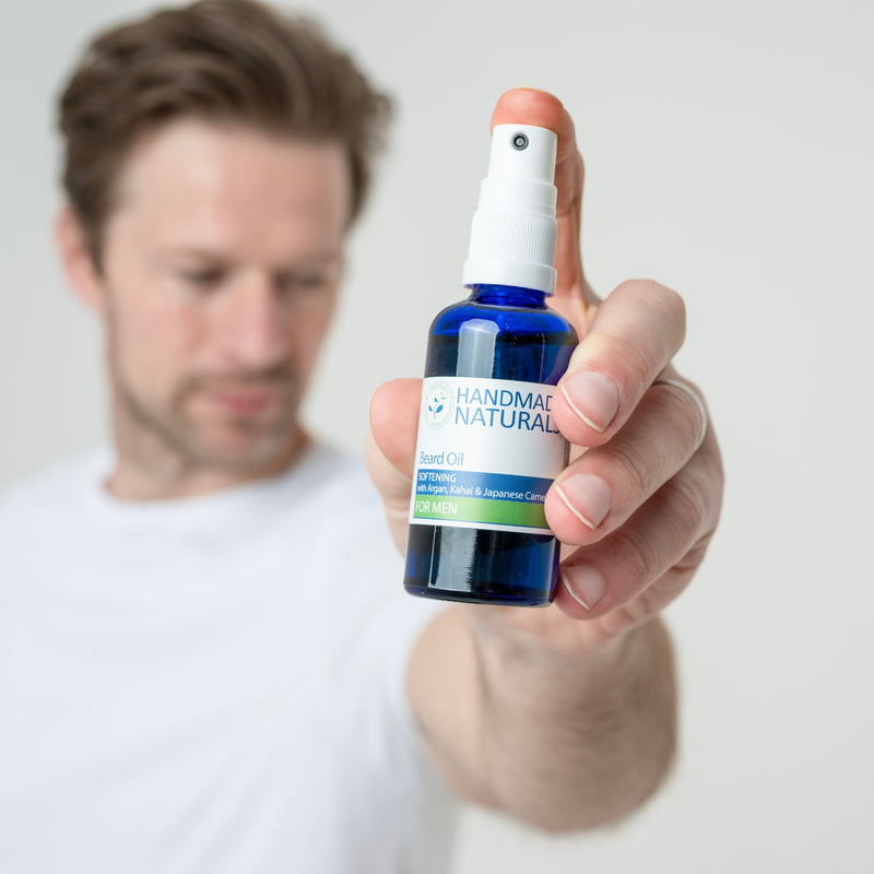 Natural conditioning BEARD OIL with Organic ARGAN, CAMELLIA & KAHAI, 50 ml (PLATINUM AWARDS 2022 WINNER)