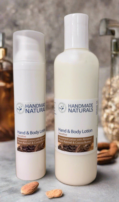 Unscented HAND & BODY LOTION with Almond, Plum Kernel & Virgin Cocoa Butter (THE JANEY LOVES PLATINUM AWARDS 2019 WINNER)