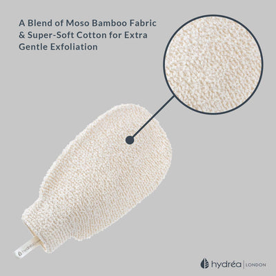BAMBOO EXFOLIATING MITT - Naturally Anti-Bacterial, HypoAllergenic & Eco-Friendly