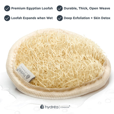 FACIAL LOOFAH PAD - Pure Egyptian Loofah for Gentle Skin Exfoliation