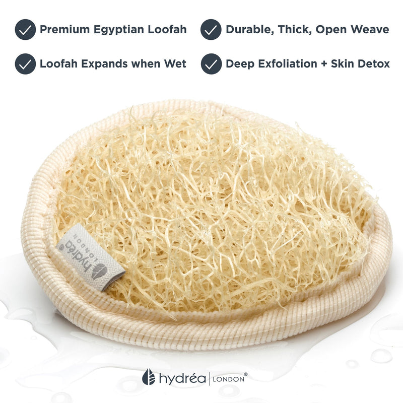 FACIAL LOOFAH PAD - Pure Egyptian Loofah for Gentle Skin Exfoliation