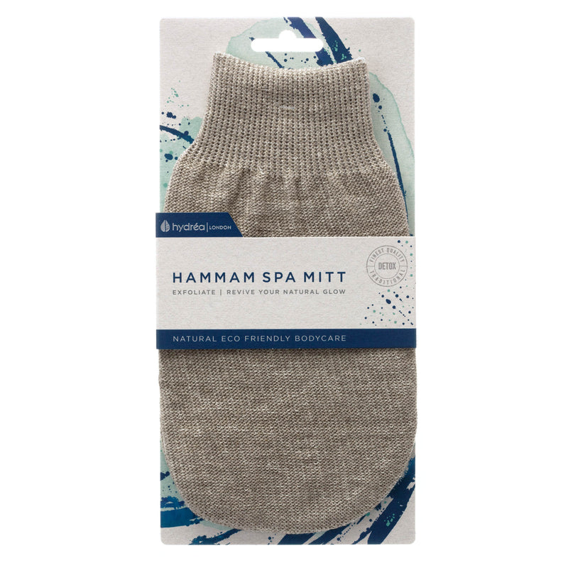 Pure LINEN HAMAM MITT for gentle Skin Exfoliation