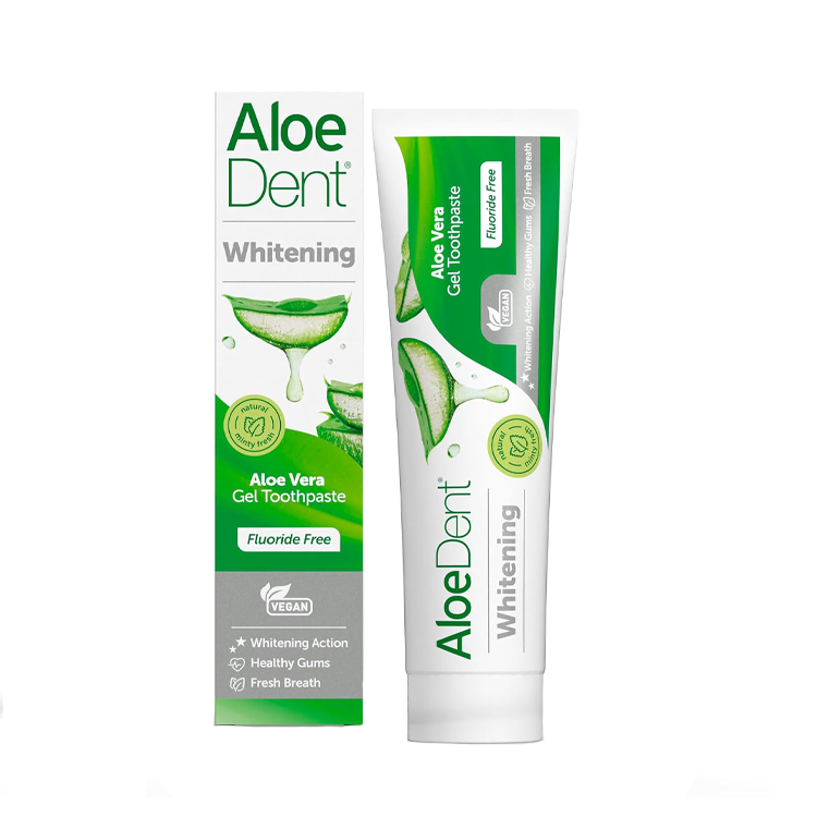 AloeDent ALOE VERA WHITENING TOOTHPASTE with Silica & Tea Tree, 100 ml