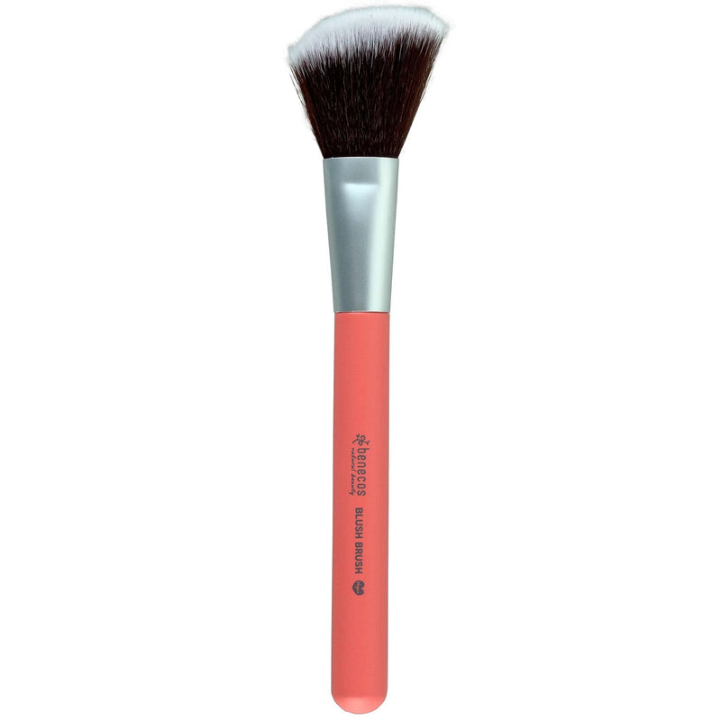 Angled Vegan BLUSHER BRUSH with Bamboo Handle by BENECOS