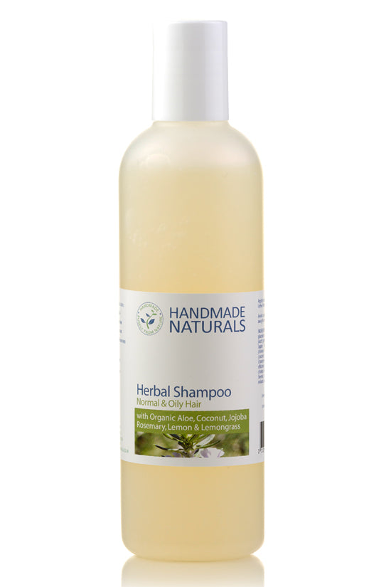 Natural HERBAL SLS FREE SHAMPOO with Organic Aloe Vera & Jojoba - Normal/Oily Hair - 250 ML