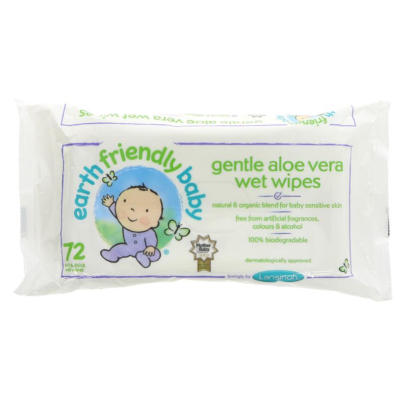 Organic & Biodegradable ECO BABY WIPES with organic Chamomile & Calendula, 72 wipes