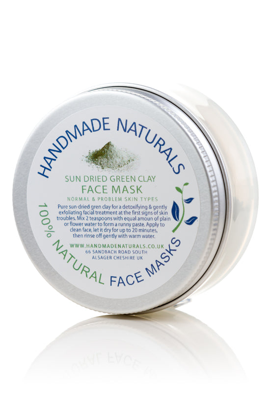Pure Sundried GREEN CLAY for a detoxifying & exfoliating face mask - All Skin Types