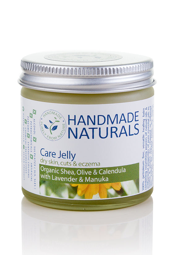 CARE JELLY with Organic Shea Butter, Organic Olive & Calendula, Lavender & Manuka (for Eczema, Rashes, Cuts, Burns & Bites) - 60 ML