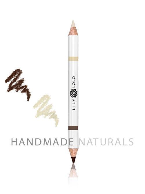Natural Eyebrow Duo Pencil by Lily Lolo - Colour & Highlighter in One - MEDIUM