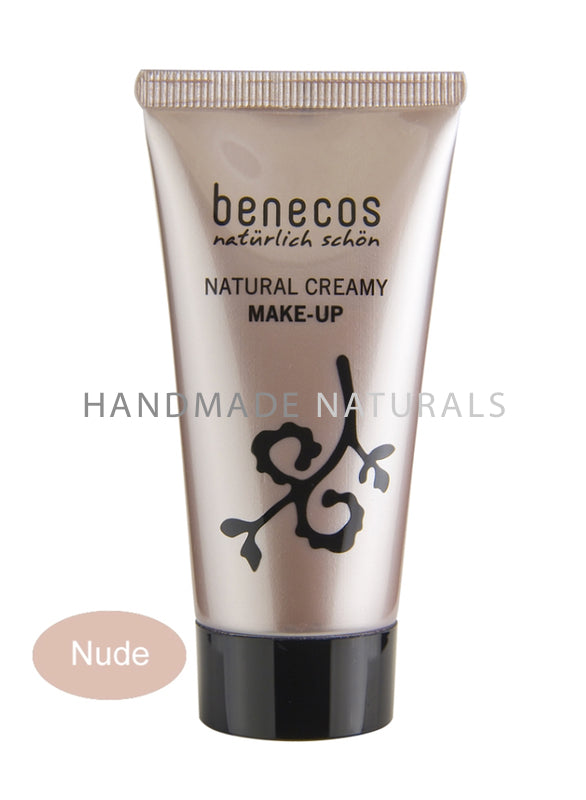 Natural Creamy LIQUID FOUNDATION with Shea Butter & Sweet Almond by BENECOS - NUDE (fair skin)