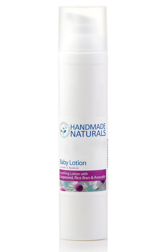 Soothing BABY LOTION with Grapeseed, Rice Bran & Avocado, LAVENDER & MANDARIN - 100 ml