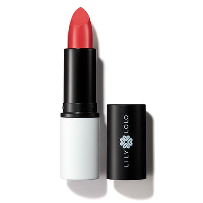 VEGAN LIPSTICK with Argan, Safflower & Castor oil by Lily Lolo - CORAL CRUSH