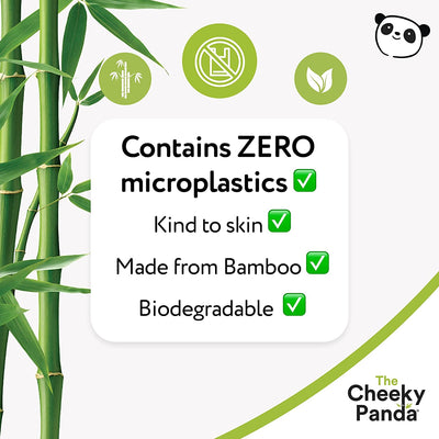 Biodegradable & Sustainable BAMBOO FACIAL WIPES by Cheeky Panda - pack 25 - FRAGRANCE FREE