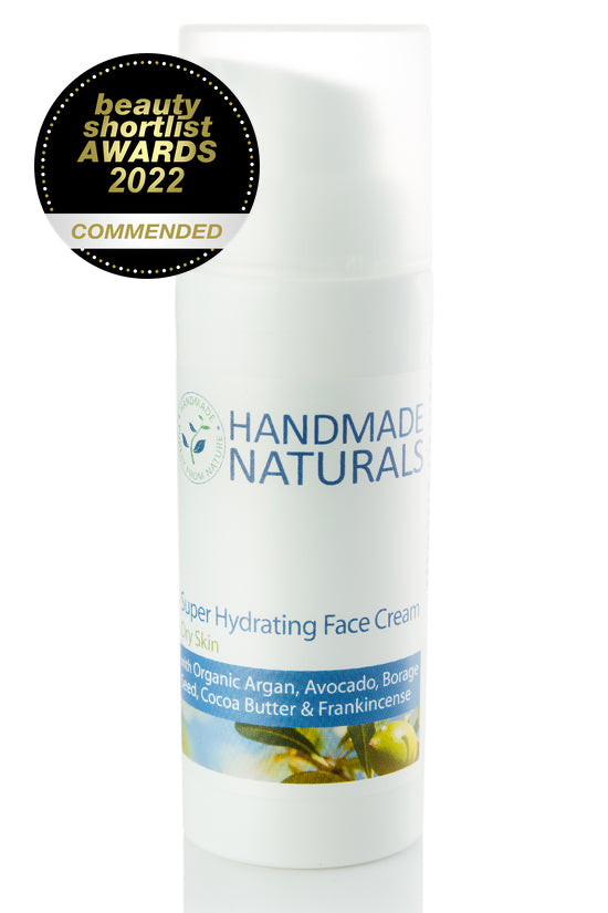 SUPER HYDRATING FACE CREAM with Organic Argan, Borage Seed & Cocoa Butter (Dry & Mature Skin)(BEAUTY SHORTLIST AWARDS 2022 COMMENDED) - 50 ml